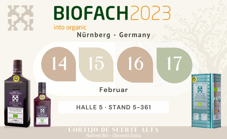 Suerte Alta wird auf der Biofach 2023 sein
